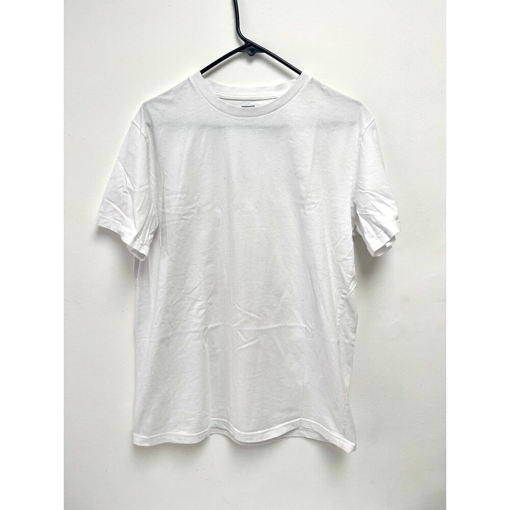 Kith Shirt Mens Large White Short Sleeve Crewneck Blank Plain Tee Streetwear